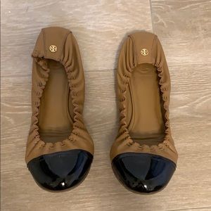 Tory Burch Caramel Flats